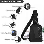 Waterproof Clear Bag for Stadium Events, Women's Crossbody Clear Sling Bag with Coin Wallet, Shoulder Bag for Daily Use