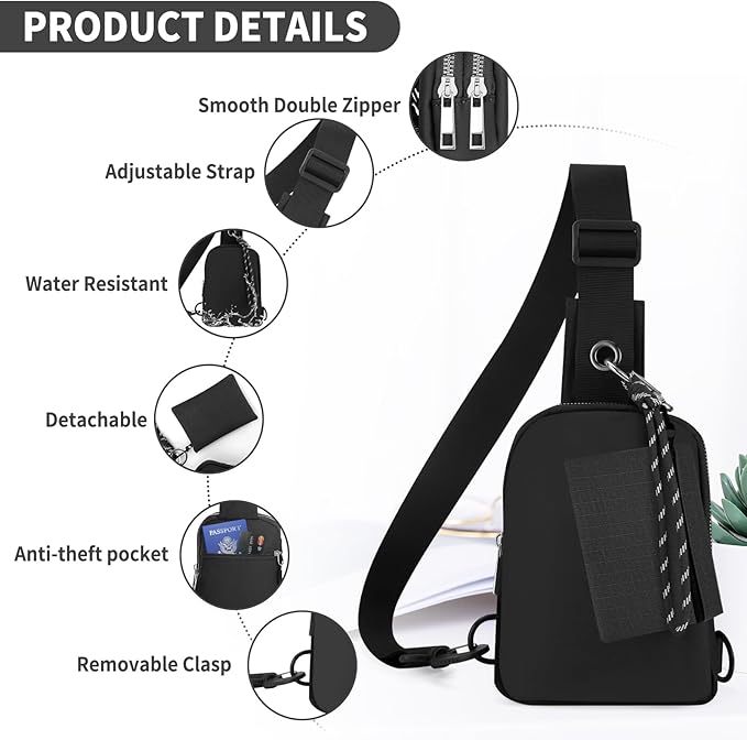Waterproof Clear Bag for Stadium Events, Women's Crossbody Clear Sling Bag with Coin Wallet, Shoulder Bag for Daily Use