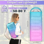 Sleeping Bags for Adults, 3 Seasons Warm & Cold Weather Waterproof Lightweight Backpacking Camping Sleeping Bag for Indoor Outdoor Camping Hiking Traveling, Camping Gear Equipment