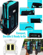 BM Paddle Board Inflatable Stand Up Paddle Board, SUP Paddleboard for Adult, Premium Accessories | Non-Slip EVA Deck & Foam Handles, Camera Mount, Double Action Pump, 85L Travel Backpack
