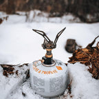 Fire-Maple FMS-300T Ultralight Titanium Backpacking Camping Gas Stove | 2600W Pocket Backpacking Cooking Folding Burner | Outdoor Trekking Hiking Fishing (Black)