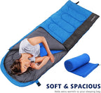 Fleece Sleeping Bag Liner, 75" Long Zipper Microfiber Fleece Travel Single Sleeping Bag Camping Blanket, Indoor Outdoor Blanket for Adults & Children