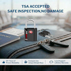 Forge Smal TSA Approved Luggage Locks: Ultra Secure dimple Key Locks with zinc Alloy Body, for Luggage, Travel Cases, Backpacks, Suitcase and More. Black 6PK.