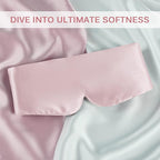 Zenssia 100% Mulberry Silk Sleep Mask Eye Mask for Man and Woman with Adjustable Headband, Full Size Large Sleep Mask & Blindfold for Total Blackout for All Night Sleep, Travel & Nap- Light Plum