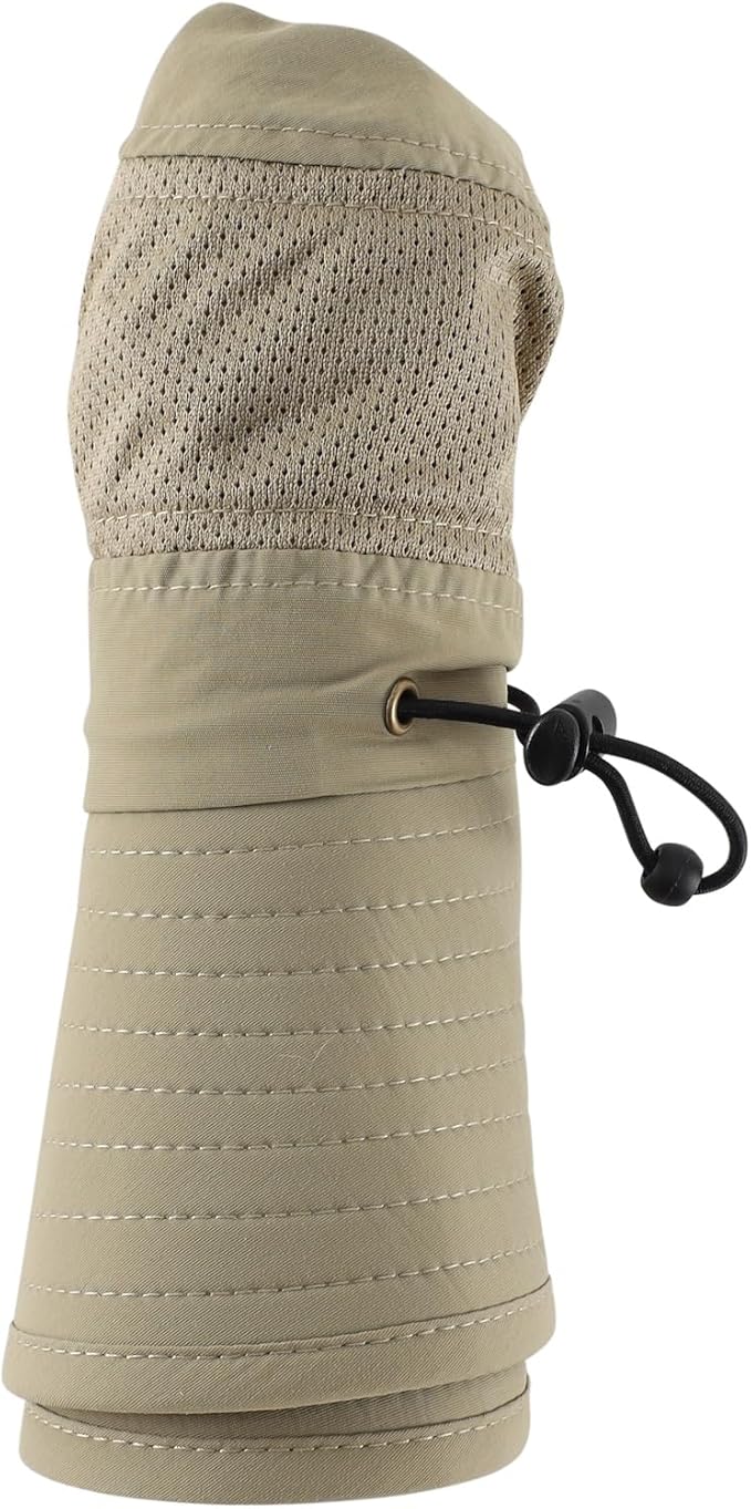 Home Prefer UPF50+ Mens Sun Hat Wide Brim Womens UV Protection Beach Bucket Hat for Fishing Hiking Snap Up Cowboy Hat