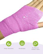 FriCARE Self Adhesive Bandage Wrap, Medical Tape in First Aid Kit, Cohesive Bandages for Wounds Sport Vet, FSA/HSA Eligible, 2 Inches X 5 Yards 6 Rolls, Fluorescent Purple