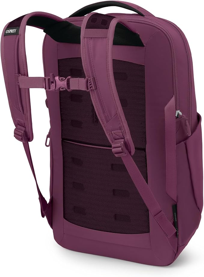 Osprey Ozone Laptop Backpack with Ventilated AirScape™ Backpanel - Lightweight Travel Backpack with 16” Laptop Sleeve - Carry-On Compatible Travel Bag for Men and Women, Moody Burgundy
