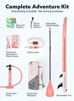 SLOOSH Inflatable Stand Up Paddle Board, 10'6" Paddle Boards with Premium Accessories, Non-Slip EVA Deck, Ultra-Light Carry Bag Pump, Ripple SUP for Youth & Adults of All Skill Levels