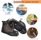 Ice Snow Grips for Boots Shoes, Anti-Slip Rubber Traction Cleats for Walking on Snow and Ice, Easy to use for Hiking, Walking, Climbing, Jogging(S/M/L Size)