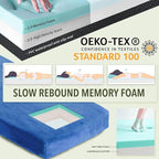 Sleeping Pad,3-inch Thick Memory Foam Camping Mattress,Portable Roll-Up Mat for Car/Tent/Floor/Cot/Travel,Comfortable Pad for Guests Sleepover