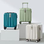 Hanke 16 Inch Underseat Carry on Suitcases with Wheels,Lightweight Hard Shell Carry on Luggage with Wheels for Weekender,Travel Approved Small Suitcase,Travel Luggage for Womem Men,Caribbean Blue.