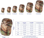 Backpack Rain Cover - Waterproof Lightweight Cover, Apply to Cycling/Hiking/Mountain Climbing (30-40L, M, Leaf Camo)