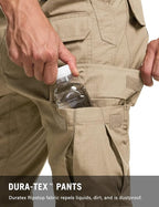 CQR Men's Tactical Pants, Water Resistant Ripstop Cargo Pants, Lightweight EDC Work Hiking Pants, Outdoor Apparel