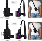 Peicees Small Crossbody Bag for Men Women Mini Sling Bag Travel Running Phone Daypack Cross Body Shoulder Bags, 2 Sizes, Small Army Green