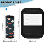 Qilmy Fresh Style Floral Fragments Luggage Handle Wrap 4Pack Luggage Identifiers Tag Comfort Handle Grips Cover for Stroller Suitcase Bag Airplane Travel Accessories1578