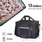 Maelstrom Collapsible Soft Cooler Bag, 24/30/60/75 Cans Beach Cooler, Ice Chest, Leakproof & Portable for Beach, Camping, Road Trips & Grocery Shopping