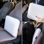 Travel Memory Foam Pillow for Sleeping, Comfortable Camping Pillow, 15.75x11.81x3.94 inches, Easy to Carry Portable Bag, Soft, Breathable, Washable Pillowcase