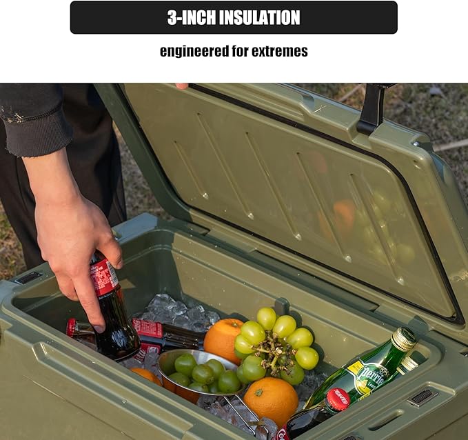 EchoSmile 25/30/35/40/60/75 Quart Rotomolded Cooler, Built to Stand up to The Rigors of The Journey