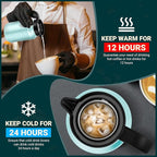 51Oz Thermal Coffee Carafes For Keeping Hot/Cold, Stainless Steel Coffee Carafe, Dustproof Insulated Water Carafe for Party/Home,Blue