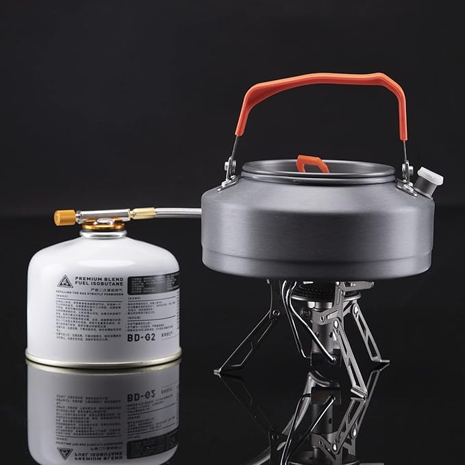 Fire-Maple Blade 2 Portable Propane Camping and Backpacking Stove Ultra Light | Titanium Hiking Stoves with pre-heat tube | Mini Portable Isobutane