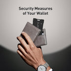 Wallet Tracker (Both iOS and Android) IP68 Bluetooth Smart Finder Card GPS Tracker for Bags Passport Works with Apple Find My (Apple MFi Certified) & Google Find My Device - Wireless Charging