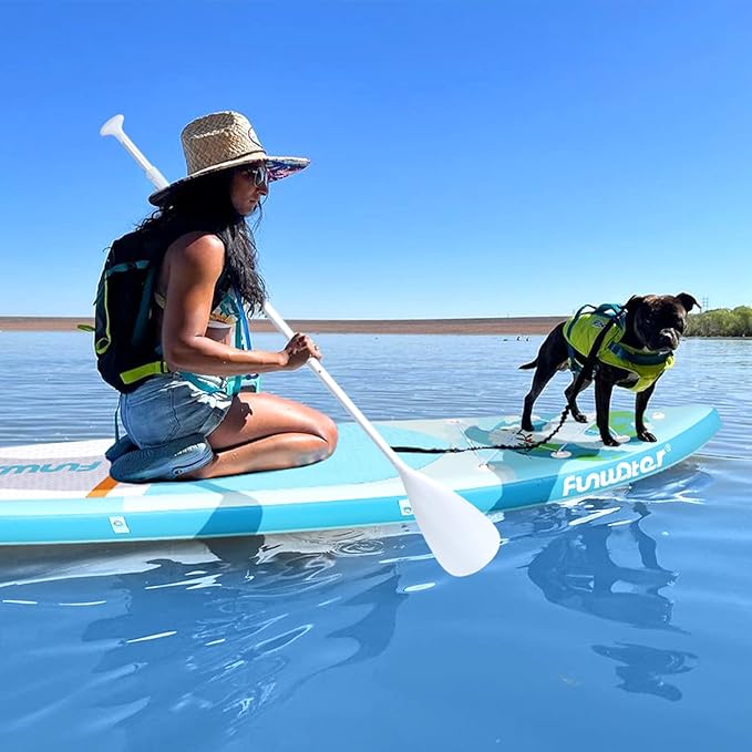 FunWater Stand Up Paddle Board Ultra-Light Inflatable Paddleboard with SUP Accessories for Adults & Youth of All Skill Levels