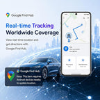 GPS Tracker for Vehicles,Magnetic Waterproof Car Tracker, No Monthly fees, Mini Portable GPS Tracker for Cars, Trucks, Motorcycle, Anti-Theft（Android Only）