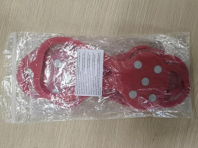 Syhood 2 Pairs Non Slip Gripper Spikes Ice Cleats Snow Traction Cleats Crampons for Women Men Walking Running on Snow Ice