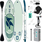 FunWater Inflatable Stand Up Paddle Board with Premium SUP Paddleboard Accessories, Anti-Slip EVA Deck, 11'/10'6'' Paddle Boards for Adults & Youth of All Skill Levels