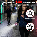 Personal Alarm for Women, 5 Pack 140DB Emergency Self-Defense Security Alarm Keychain with LED Light for Women Kids and Elders-Black, Silver, Purple, Gold, Blue