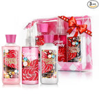 Cotton Candy Bath & Body Care Travel Set, Home Spa Gift Set Includes Body Lotion, Shower Gel, and Fragrance Mist, Personal Body Care Travel Set, Birthday Mother's Valentine's Day Gifts