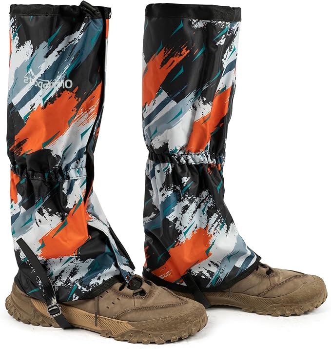 Waterproof Adjustable Leg Gaiters for Men and Women Snow Boot Gaiters for Hiking in Hunting Sand and Mud Mountain Climbing or Snowshoeing