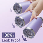 20 oz Tumbler Stainless Steel Tumblers with Lid Double Wall Vacuum Insulated Coffee Mug 20oz Powder Coated Cup for Hot and Cold Drinks, Purple, 1 pack