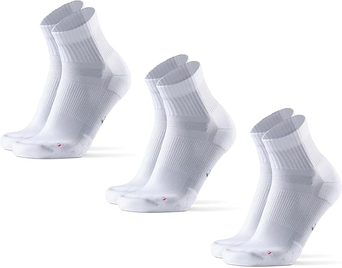 DANISH ENDURANCE Ultra-Comfort Quarter Running Socks - 3 or 5 Pack