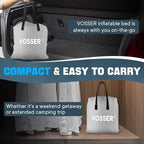 Queen Air Mattress with Built-in Pump,Fast & Easy Inflation/Deflation Inflatable Mattress, Foldable Blow Up Mattress with Storage Bag, Inflatable Bed for Home, Camping & Guests