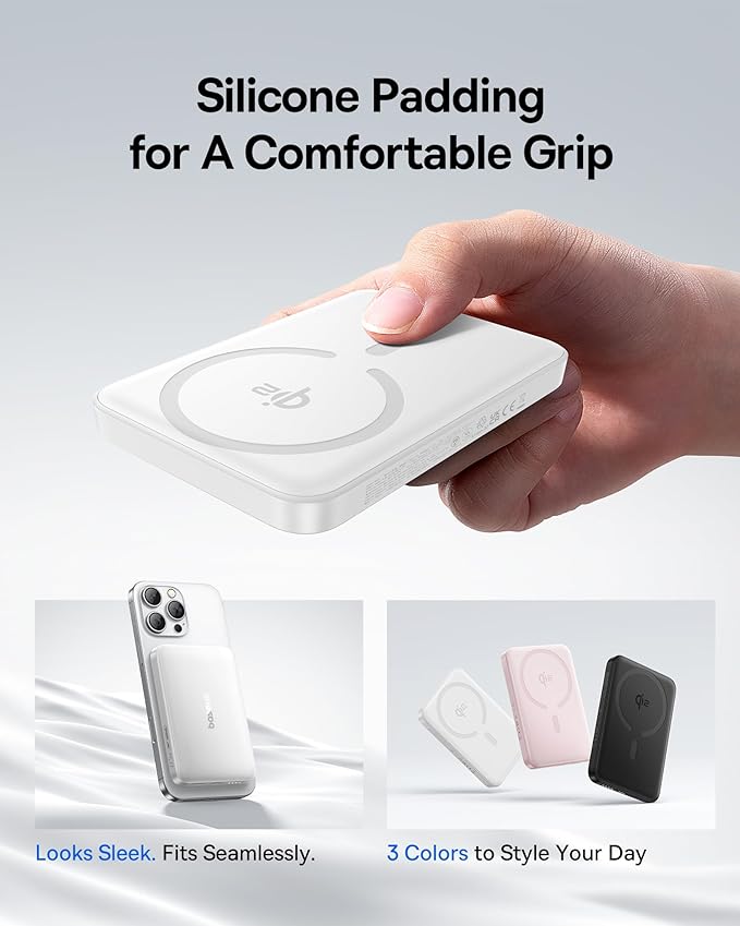 Baseus for MagSafe Portable Charger, Qi2 Certified 15W Wireless Magnetic Power Bank 10000mAh with USB-C Cable 22.5W PD Charging, Battery Pack Compatible with iPhone 17/16/15/14/13 Pro/Pro Max Series
