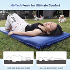 Elegear Self Inflating Sleeping Pad, 3.18'' Ultra-Thick Memory Foam Camping Pad with Pillow, 20s Fast Inflating Camping Mattress Pad, 4-Season Insulated Camp Sleeping Mat for Camping/Travel/Tent/Car