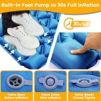 Sleeping Pad, Compact Sleeping Pad for Camping with Pillow Built-in Foot Pump, Inflatable Sleeping Mat for Travel Backpacking Hiking Sleeping Bag Tent, Outdoor Adventure Camp Gear