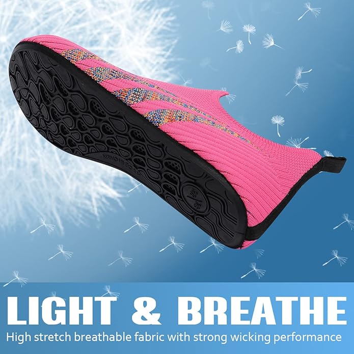 ANLUKE Womens Mens Water Shoes Barefoot Quick-Dry Aqua Socks for Beach Swim Surf Water Sport