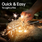 Ferro Rod Fire Starter, Survival Flint and Steel Fire Starter Kit for Hiking, Bushcraft,Camping Essentials Gear, Emergency Supplies - Ideal Gift for Explorers