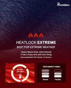 romision Thermal Underwear for Men Long Johns Fleece Lined Hunting Gear Bottom Top Set Base Layer for Cold Weather Gift