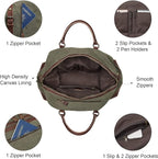 S-ZONE Duffle Bag for Travel Canvas Duffel Bag Carry on Weekender Bag for Men
