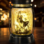 kyoryuger Schnauzer Gifts for Women/Men Schnauzer Solar Lanterns Dog Mom Birthday Dog Lovers Lantern Pet Loss Pet Memorial Lights Solar Garden Decoration for Yard, Patio,Backyard,Porch Torches