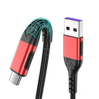 Durcord USB C Charger Cable, Upgarded 2Pack 6ft USB Fast ChargingType C Charging Cord Cable, Type C Charger Premium Nylon Braided USB Cable Compatible with iPhone 15 Pro/Plus/Max/Android/Phone/Pad-Red