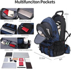 Nerlion 40L Hiking Backpack Travel Backpack for Men Women Camping Waterproof Outdoor Hiking Daypack Lightweight Backpack (Blue)