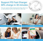iPhone Fast Charger 3+3Pack 20W USB C Wall Charger with 6FT Fast Charging Cable Compatible with iPhone 14/13/12/11/Pro/Pro Max