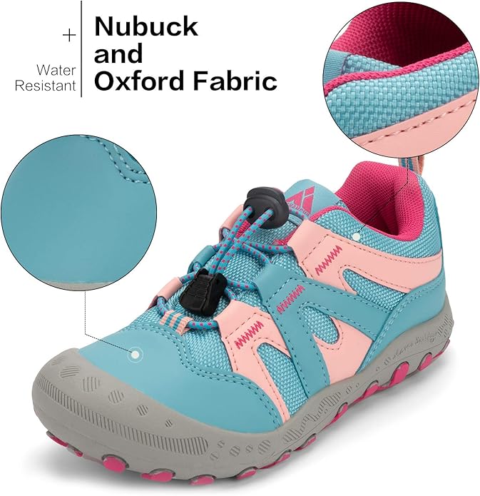 Mishansha Kids Hiking Boots Toddler Girls Boys Hiking Shoes Water-Resistant Anti-Collision Non-Slip Athletic Outdoor Trekking Boots