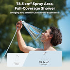 FLEXTAILGEAR Tiny Shower Portable Shower for Camping, Rechargeable Camping Outdoor Shower, Portable Shower Pump for Hiking, Waterproof Outdoor Camp Pump, Car wash, Pet Cleaning, Beach Vacations