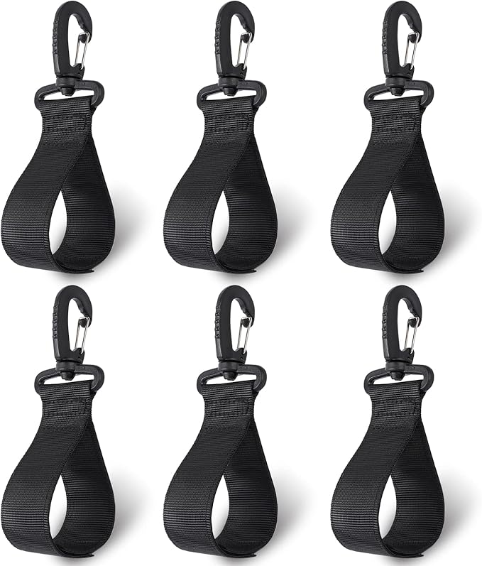 Upgraded Kayak Paddle Holder, Board Accessories, Inflatable Boat Storage, Set of 6 Clip Holders