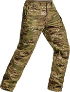 CQR Men's Tactical Pants, Water Resistant Ripstop Cargo Pants, Lightweight EDC Work Hiking Pants, Outdoor Apparel